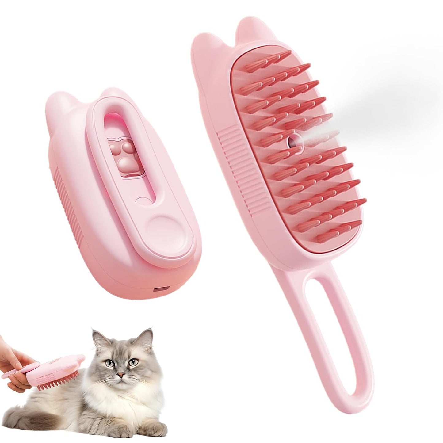 Innovative 3 In 1 Pet Steam Brush