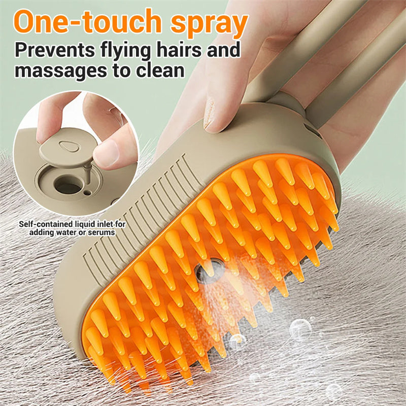 3 In 1 Electric Steam/Spray Massage Brush