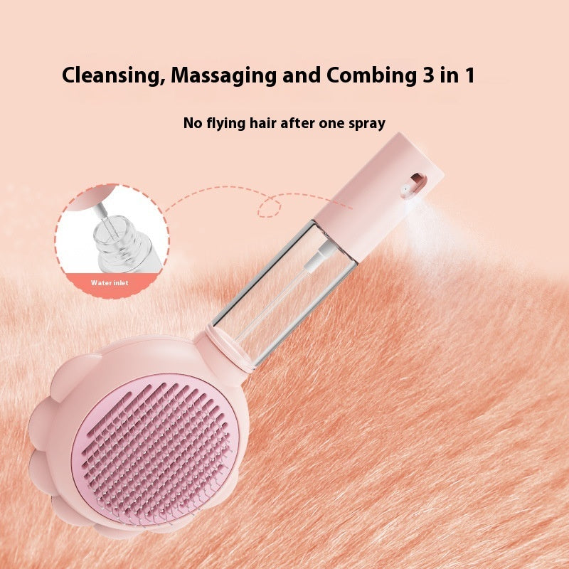 2 In 1 Cleaning Brush Comb With Spray