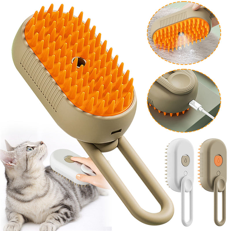 3 In 1 Electric Steam/Spray Massage Brush